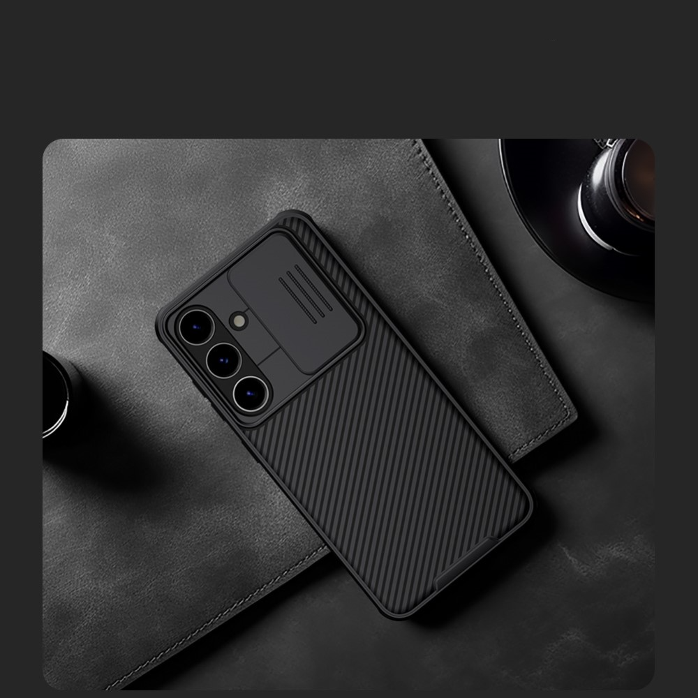 Samsung Galaxy S24 Schutz Hülle Cam-Slider Kameraschutz - Schwarz