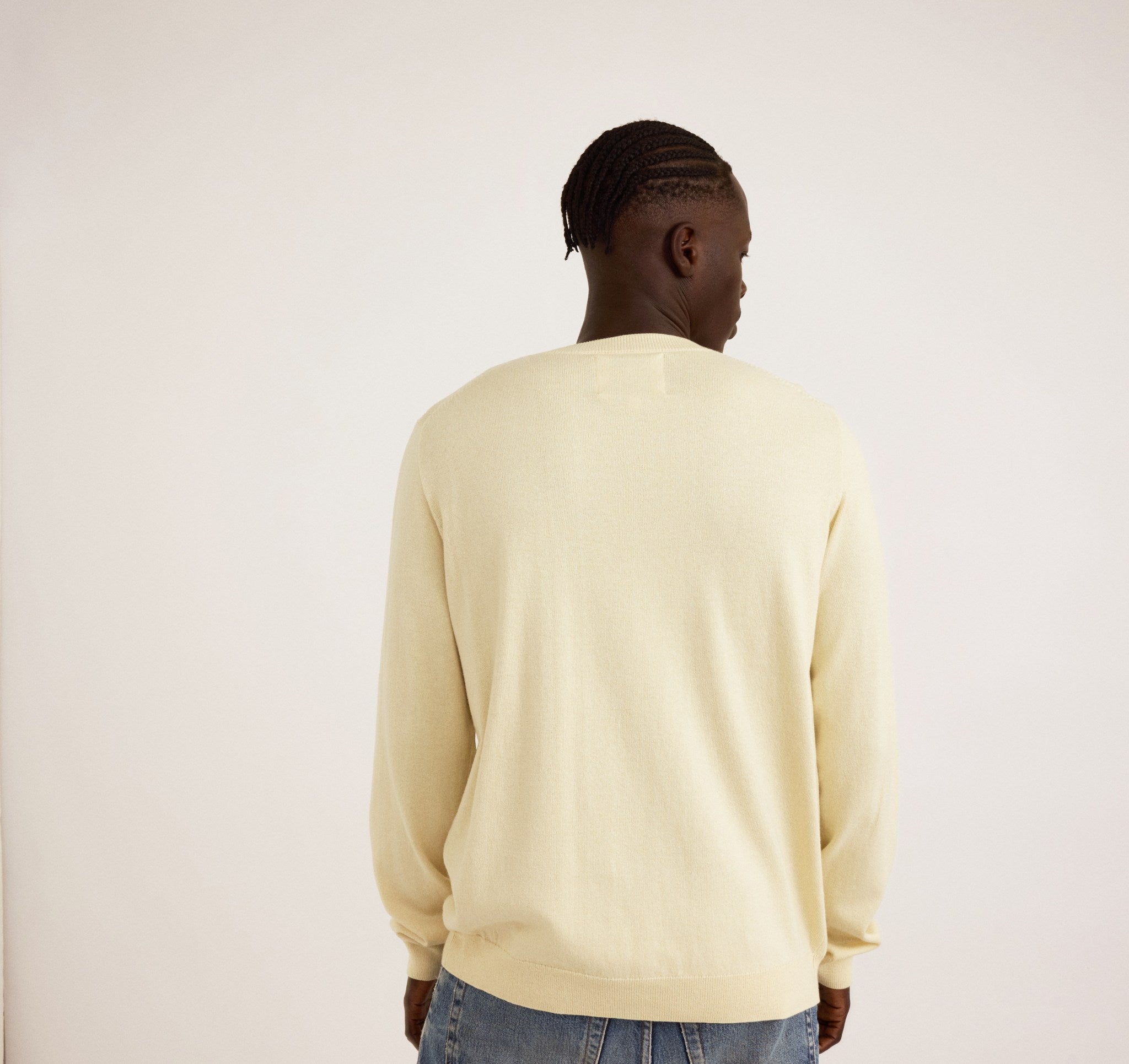 COTTON<br>Soft Knit Crewneck Sweater