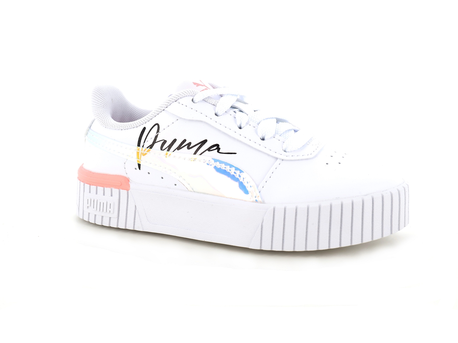 Puma-392654 Synthétique Blanc Rose