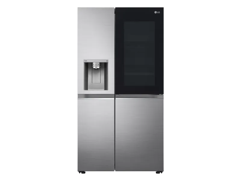 LG GSXV91PZAE - Køleskab/fryser - side-by-side med vanddispenser, isdispenser - Wi-Fi - bredde: 91.3 cm - dybde: 73.5 cm - højde: 179 cm - 635 liter - Klasse E - skinnende stål