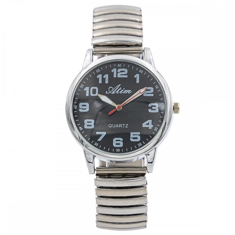 Montre Homme ATIM bracelet Acier Argenté