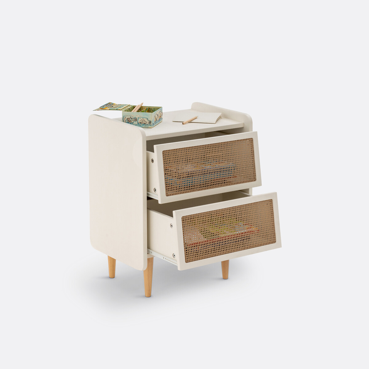 LA REDOUTE INTERIEURS<br>Mesa de cabeceira de vime com 2 gavetas, Kaya