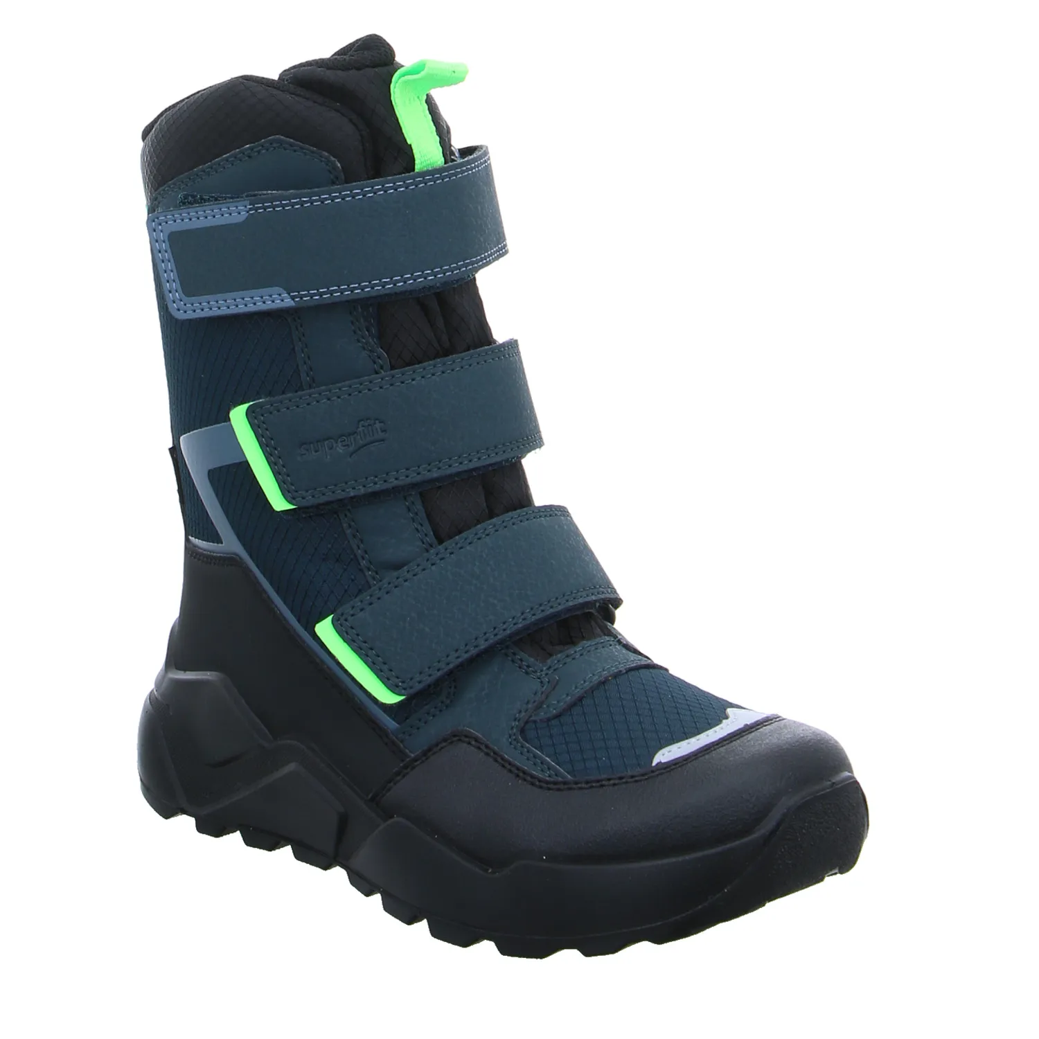 SUPERFIT Jungen- Snowboot Membran Petrol Textil  Winterstiefel