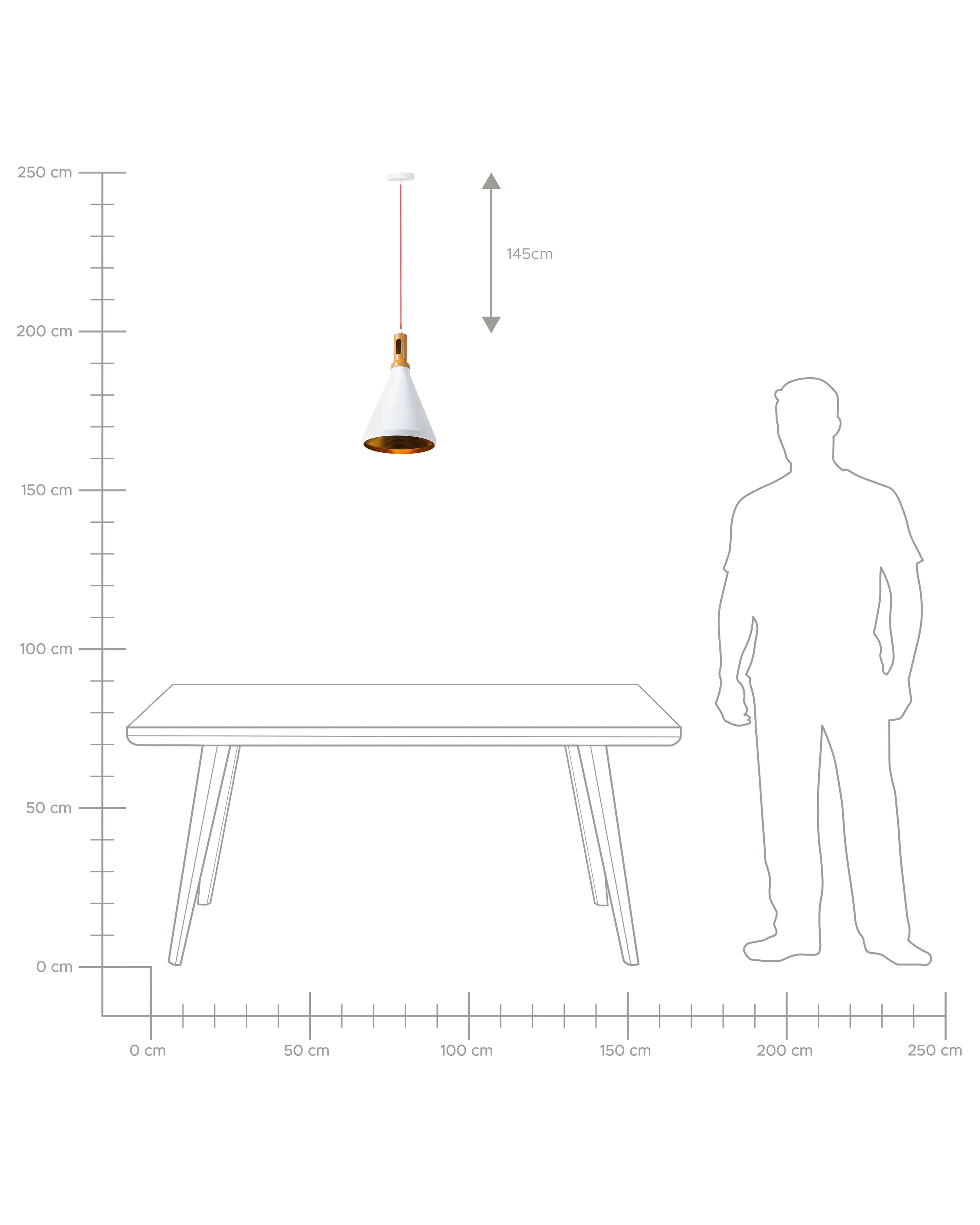 Hanglamp MACKENZIE Metaal Wit