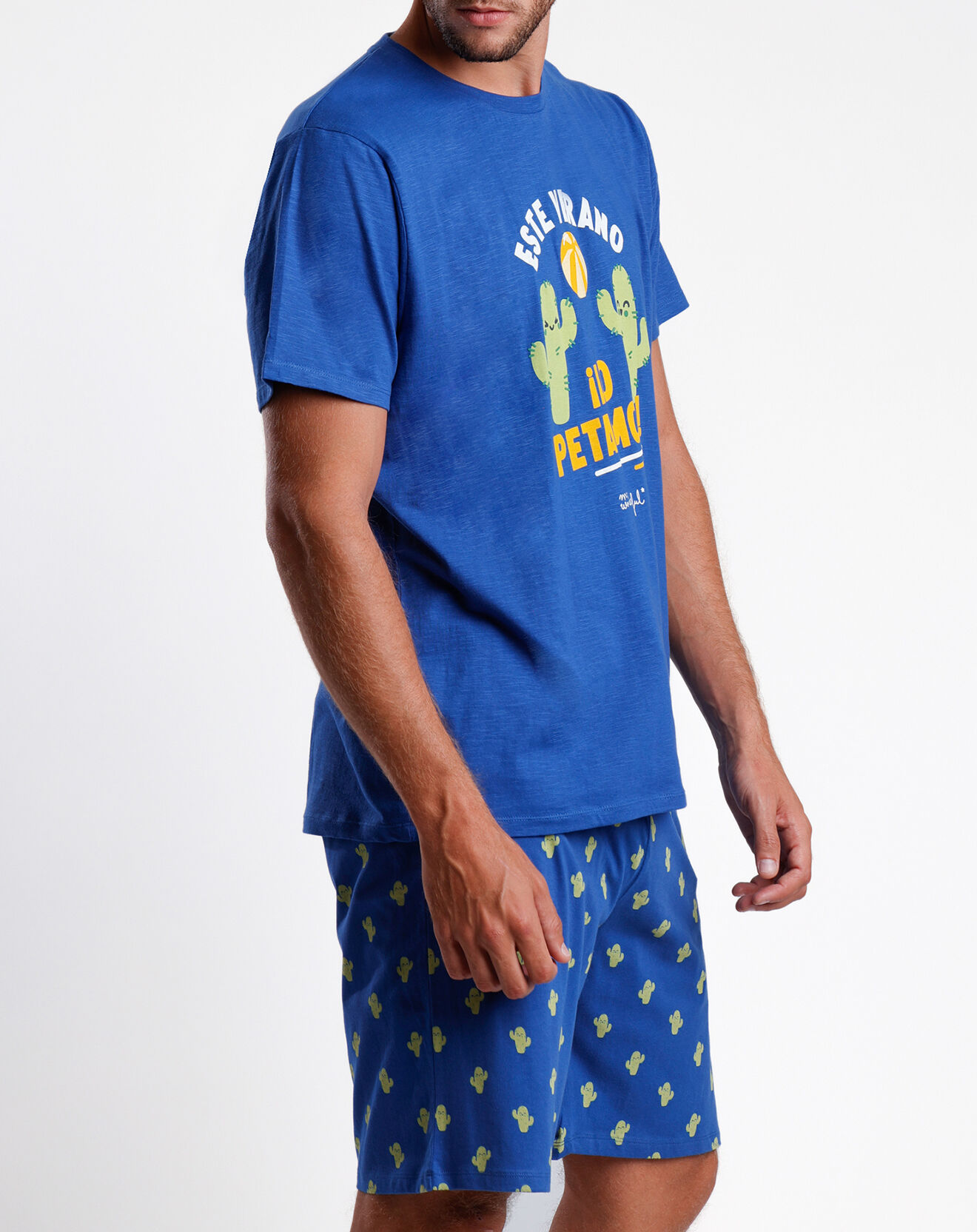 Mr Wonderful Pyjama T-Shirt & Short Raphaël bleu