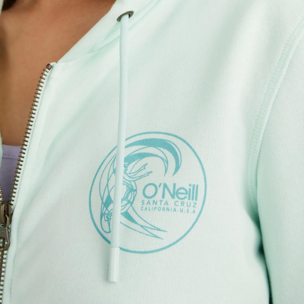 O'Neill Sweat Zippé à capuche Vert D'Eau Femme O'Neill Circle Surfer