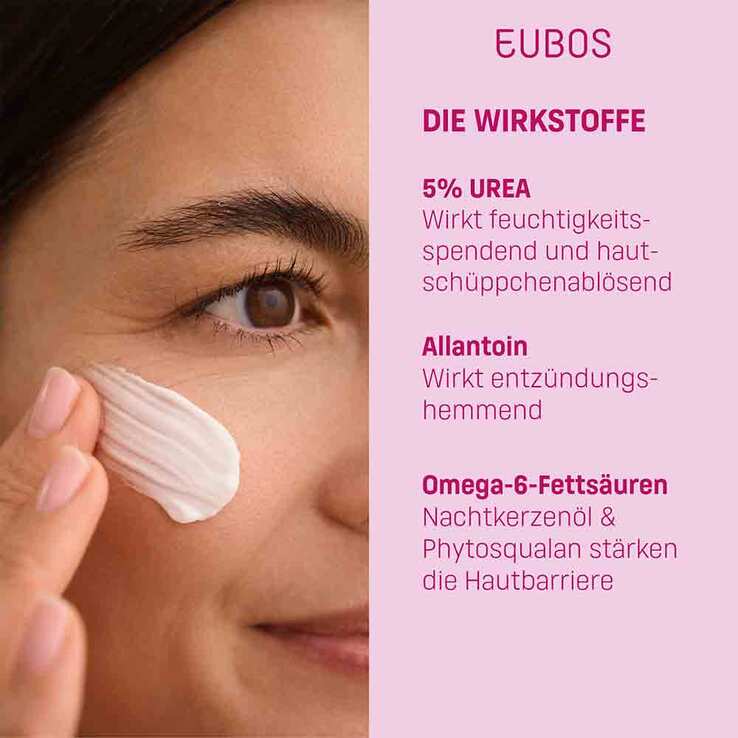 Eubos Trockene Haut Urea Nachtcreme 5%, 50 ml