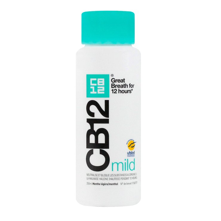 Bain de bouche CB12 parfum menthe légère (Mild) 250ml promo