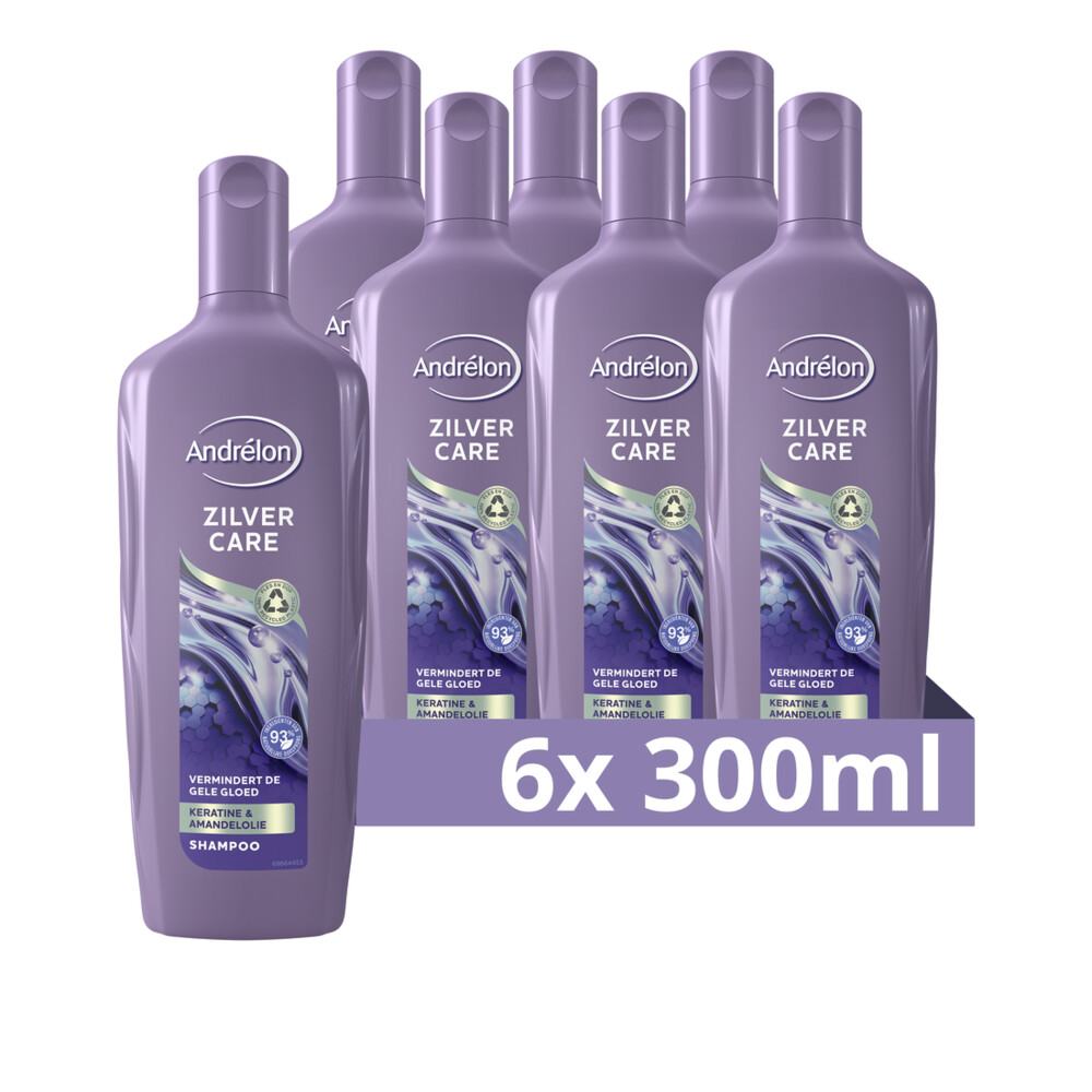 6x Andrelon Shampoo Zilver Care300 ml