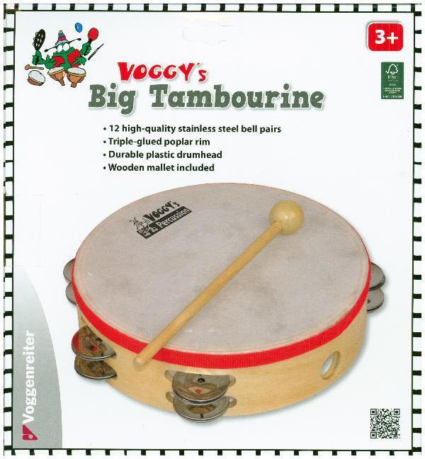 Tamburin VOGGY in groß 2-teilig