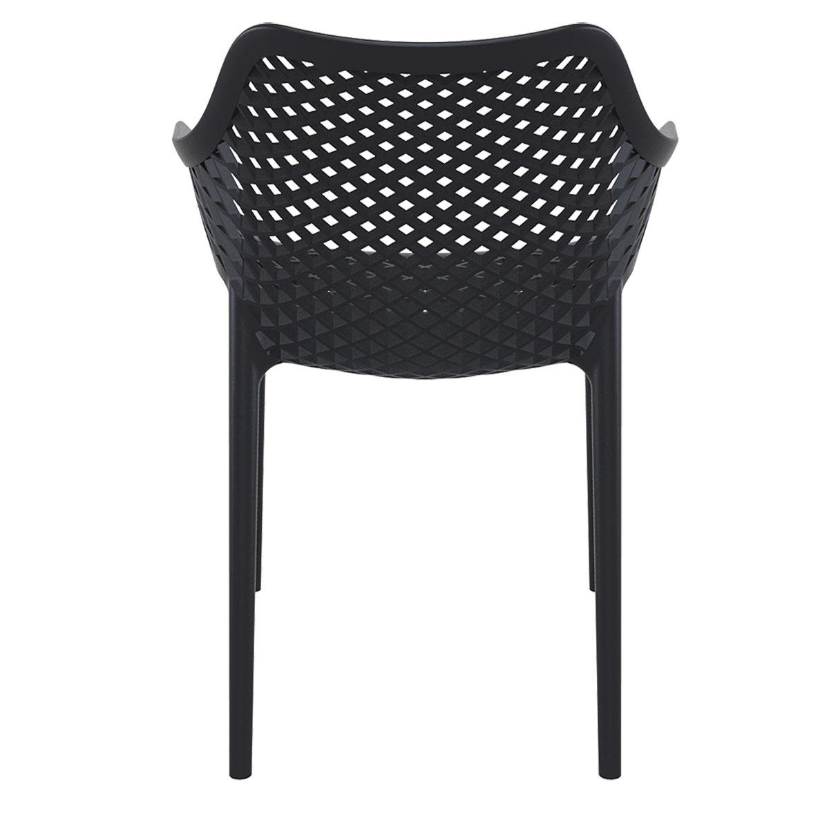 Garden Impressions Air XL set van 4 design tuinstoelen - Black