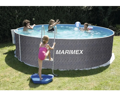 Marimex Orlando bovengronds stalen wandzwembad Ø 366x122 cm zonder accessoires, rotan