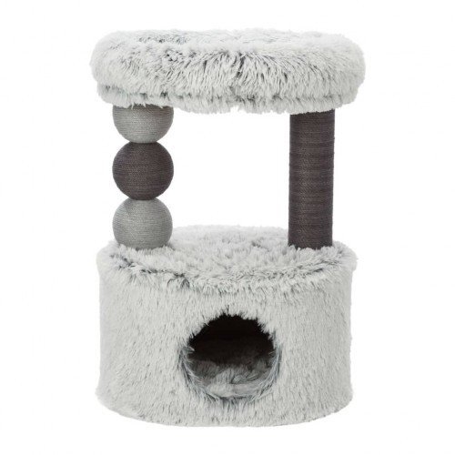arranhador para gato cinza