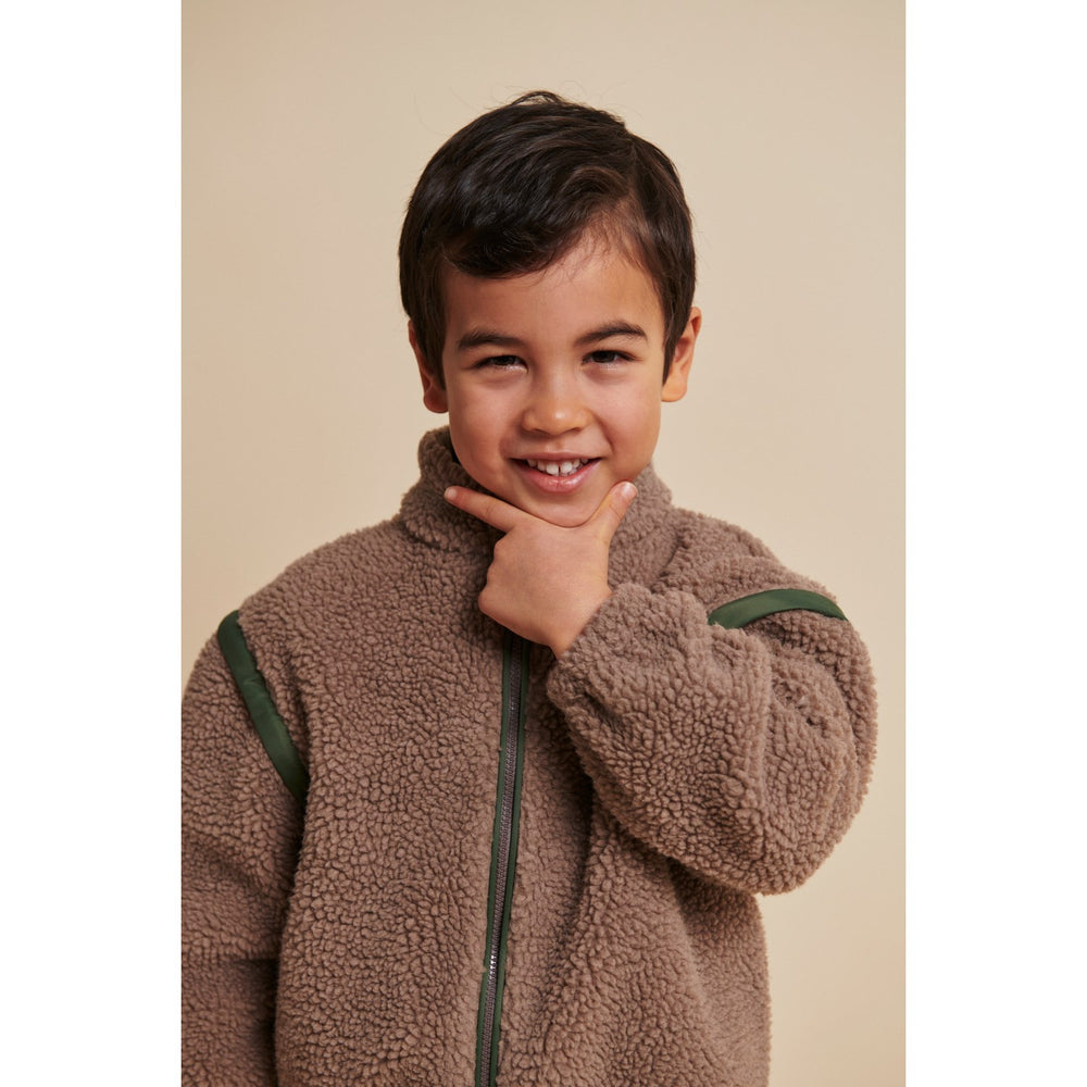 Køb COPENHAGEN COLORS Natural/Green Comb. Bamse Jakke W. Removable Ærmer