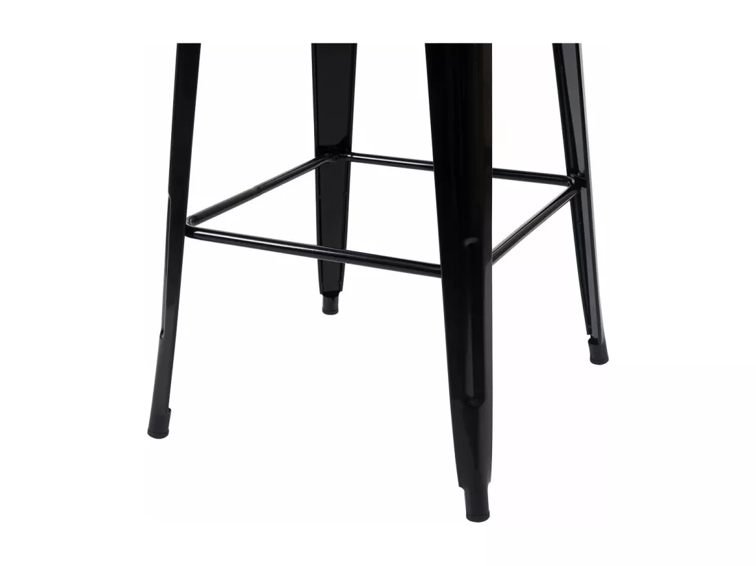 Set de table haute MCW-A73 métal (3 pièces), noir