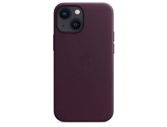 APPLE - Coque iPhone Coque cuir MagSafe iPhone 13 - Dark Cherry