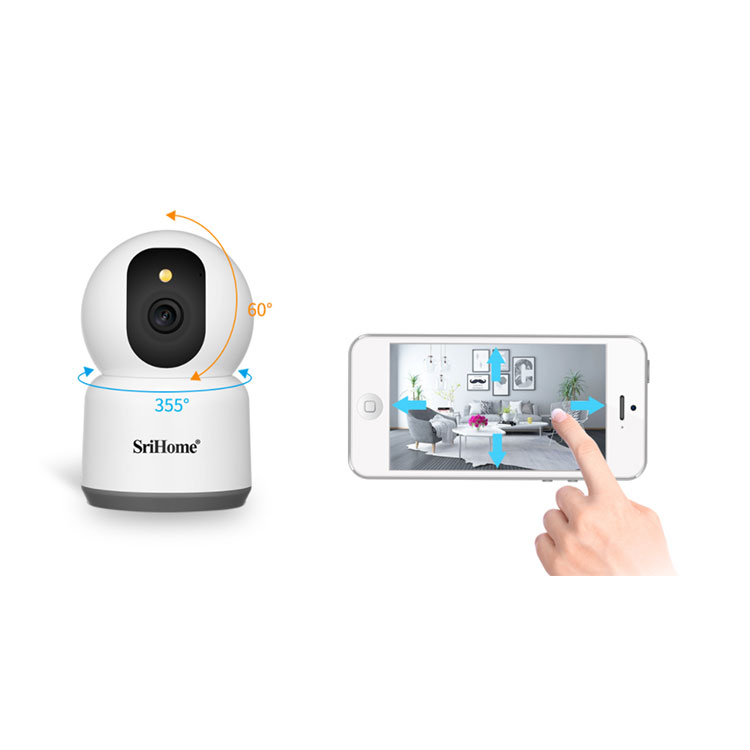 (4MP) 2.4/5GHz WiFi IP PTZ Kamera HD 1080p mit IR LED Nachtsichtfunktion / Bewegungserkennung / AP / Audio / Micro SD Slot (iOS/Android)