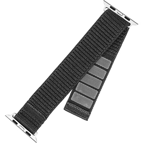 Fixed Nylon rem til Apple Watch - mørkegrå