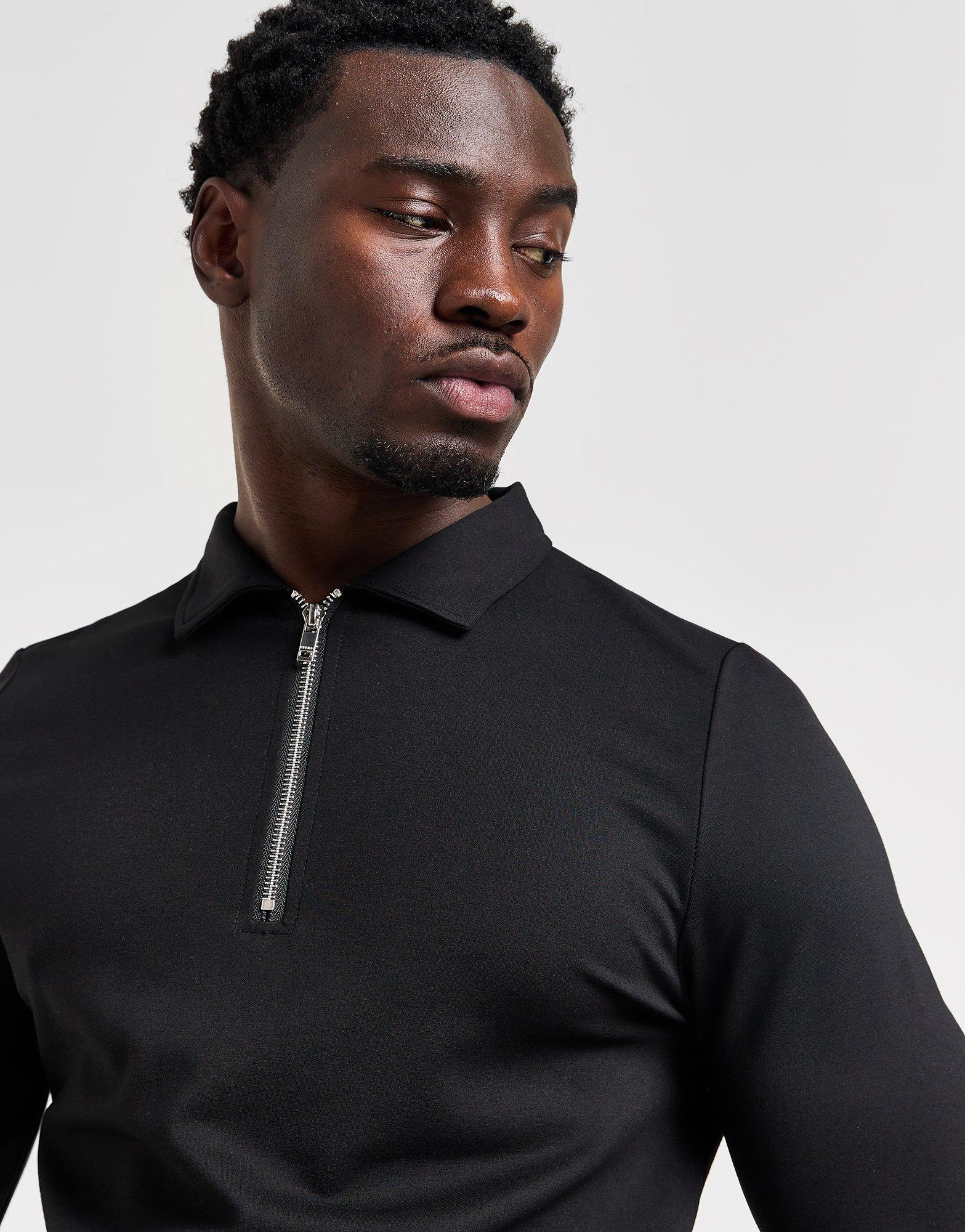 Belier Polo Zippé Manches Longues Homme