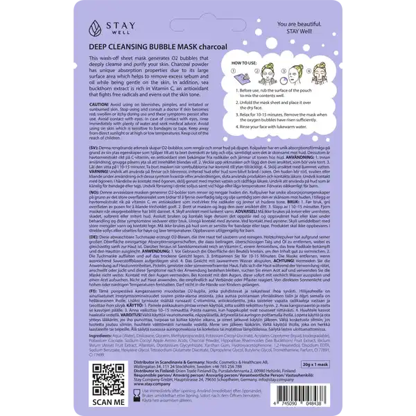 Deep Cleansing Bubble Mask - Charcoal