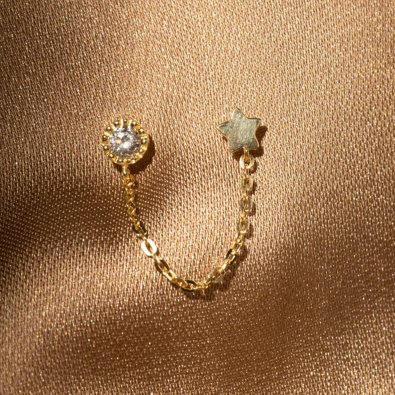 Instant d'Or Boucle d'oreille unitaire Royal or jaune