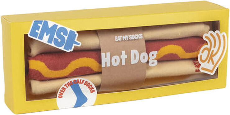 Eat My Socks Strømper - Hot Dog Multi