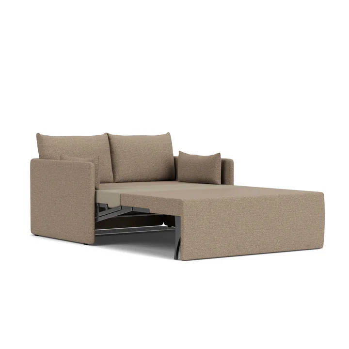 Audo - Offset Schlafsofa, 3-Sitzer, gold (Audo Bouclé 06)