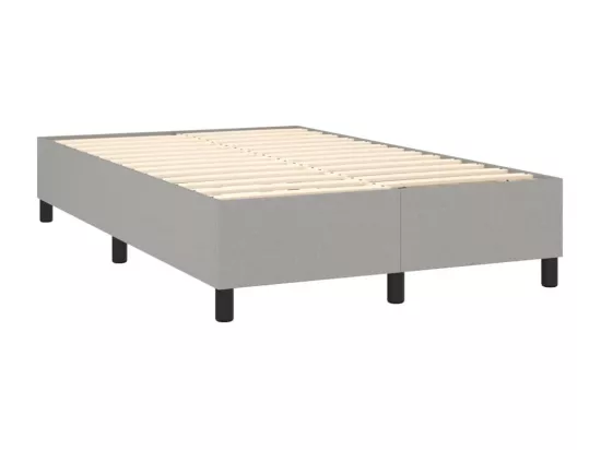 Sommier à lattes de lit Gris clair 120x200 cm Tissu