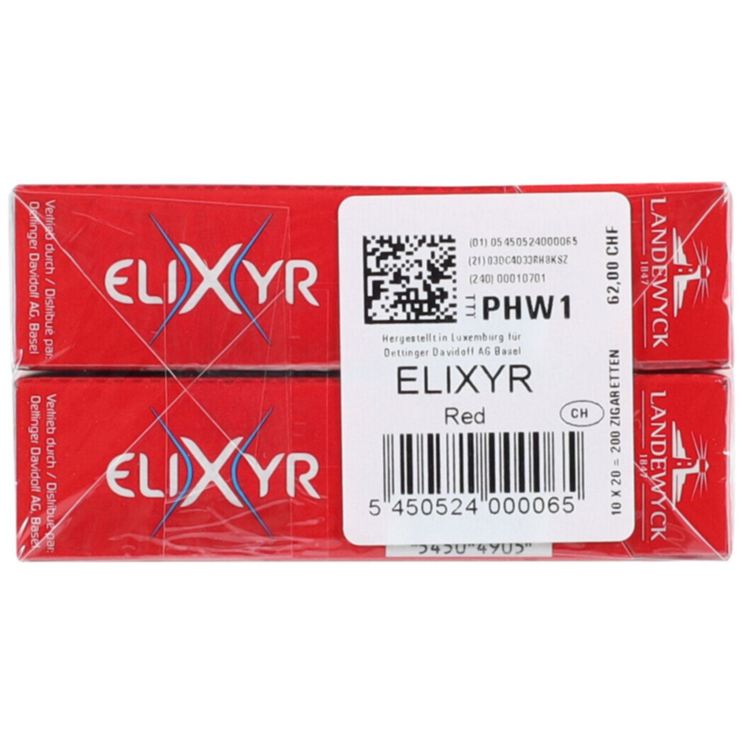 Elixyr Zigaretten Red Intense