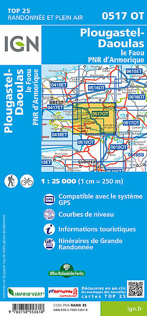 IGN - TOP 25 0517 OT PLOUGASTEL DAOULAS 1 25 000