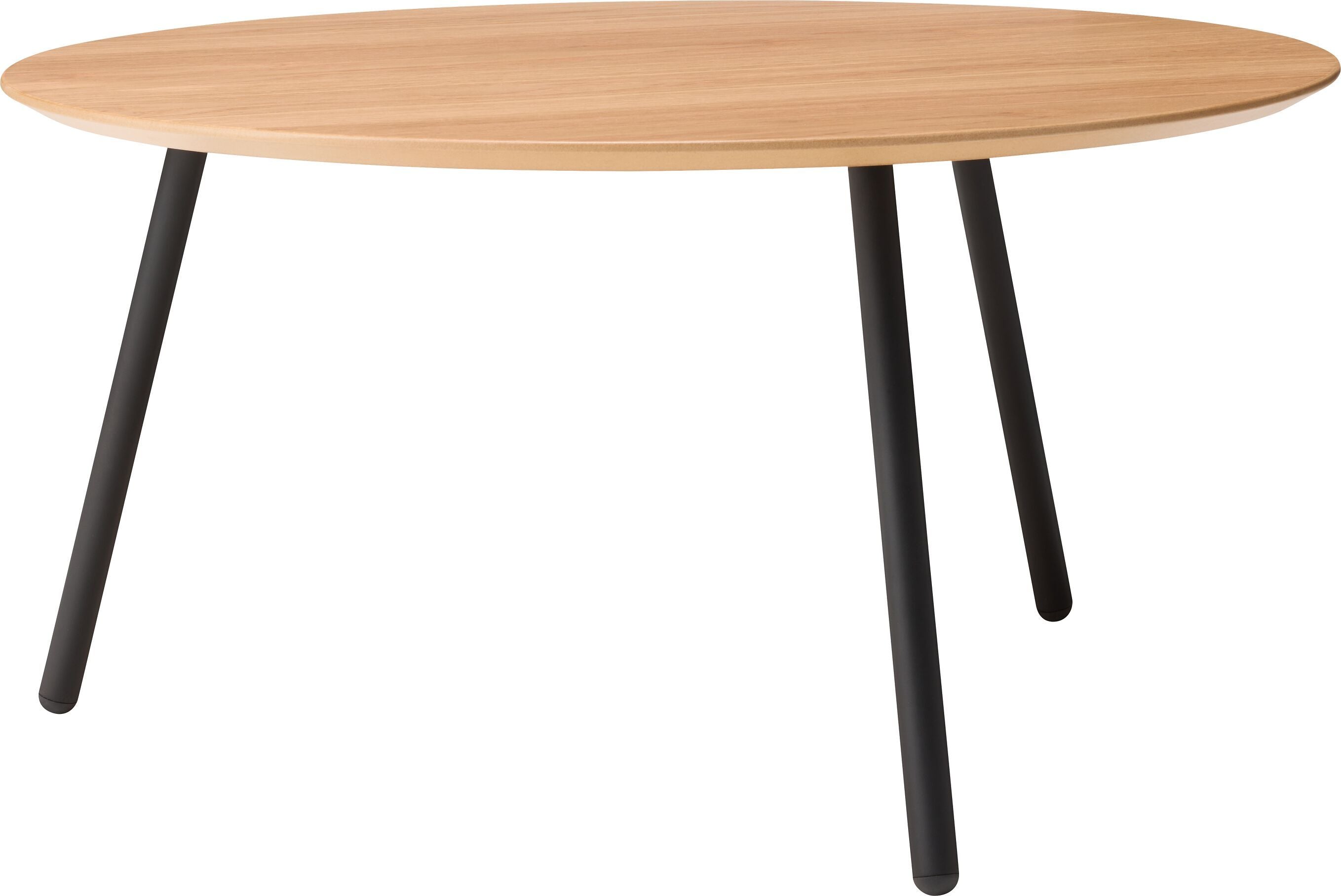 TEONA Salontisch - Eiche furniert / B: 80.0 cm x T: 80.0 cm x H: 40.0 cm