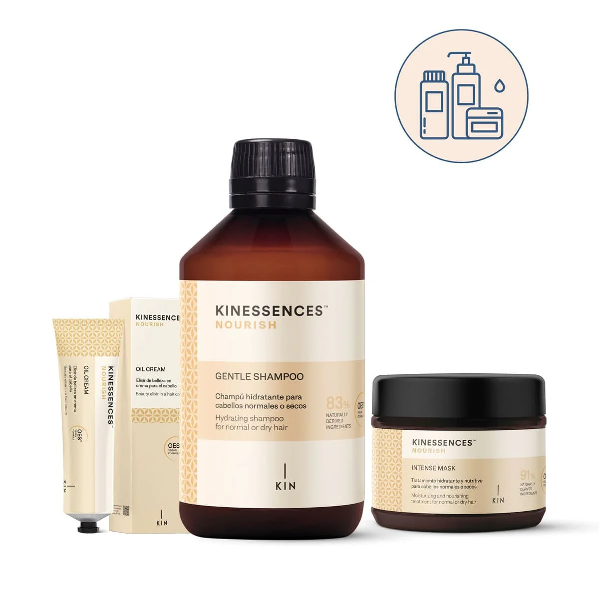 Routine Hydratation et Brillance Kinessences 550ml