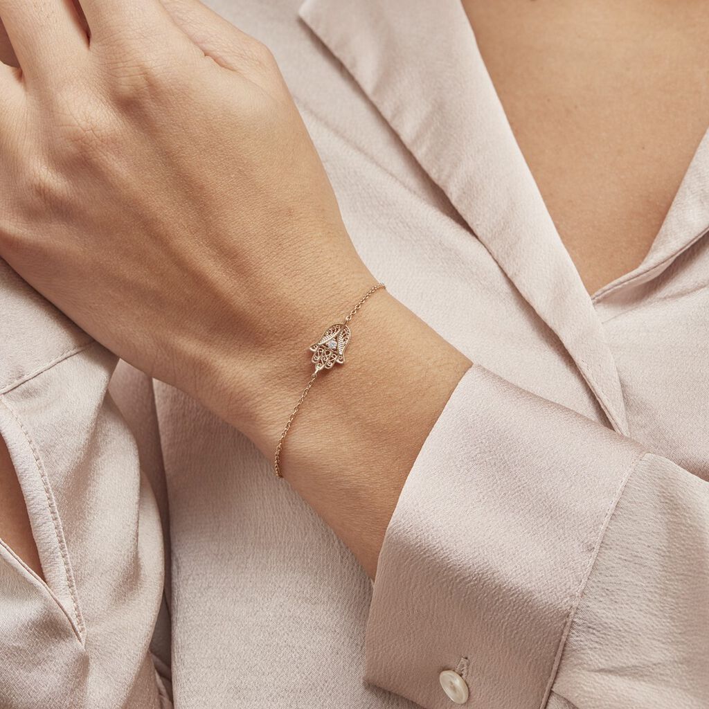 Bracelet Plaqué Or Stijn Oxyde De Zirconium