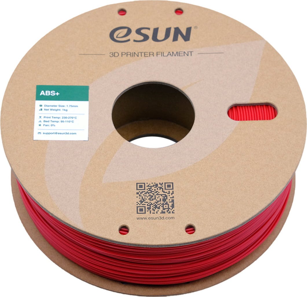 eSUN  ABS+ Red, 1,75 mm / 1000 g    ABS Filament mit verbesserten mechanischen Eigenschaften