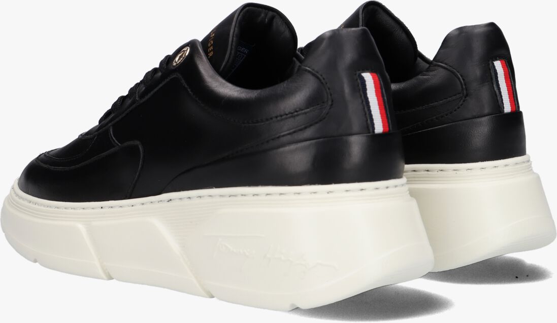 TOMMY HILFIGER zwarte tommy hilfiger lage sneakers chunky sole sneaker