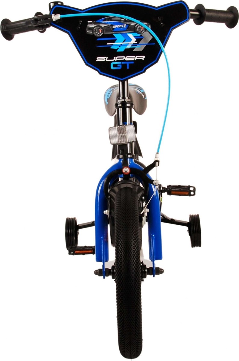 Volare - Børnecykel Med Støttehjul - 14'' - Super Gt - Blå