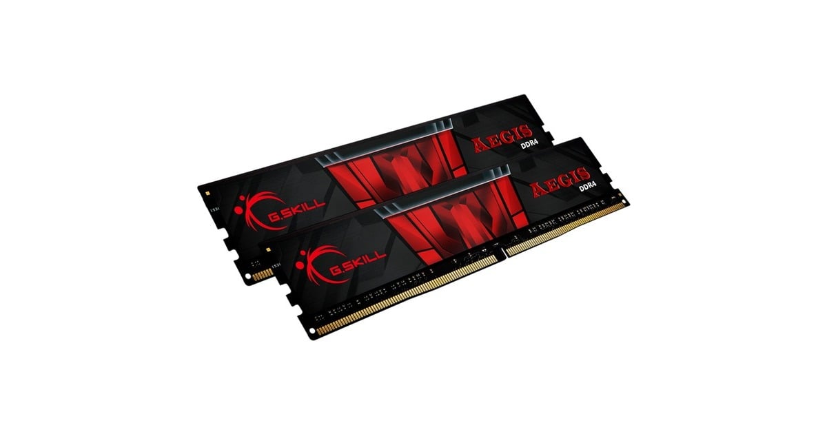 G.Skill16 GB DDR4-3200 kit werkgeheugen  (Zwart, F4-3200C16D-16GIS, Aegis, XMP)