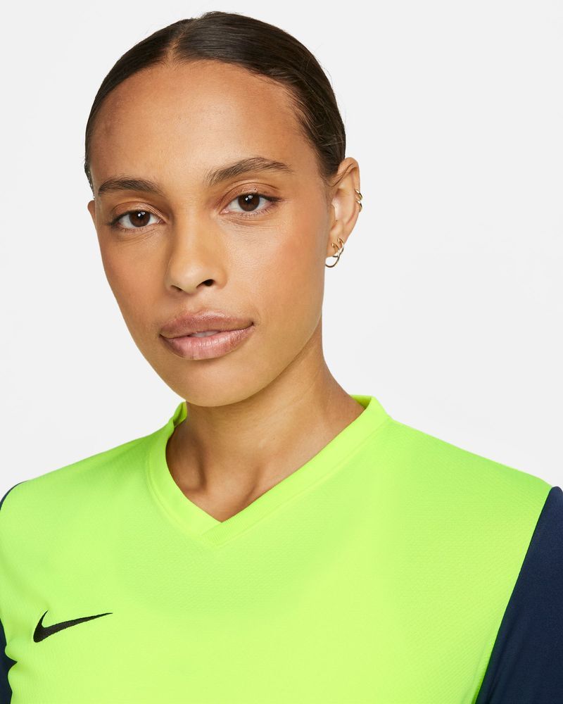 Maillot Nike Tiempo Premier II Jaune Fluo pour femme