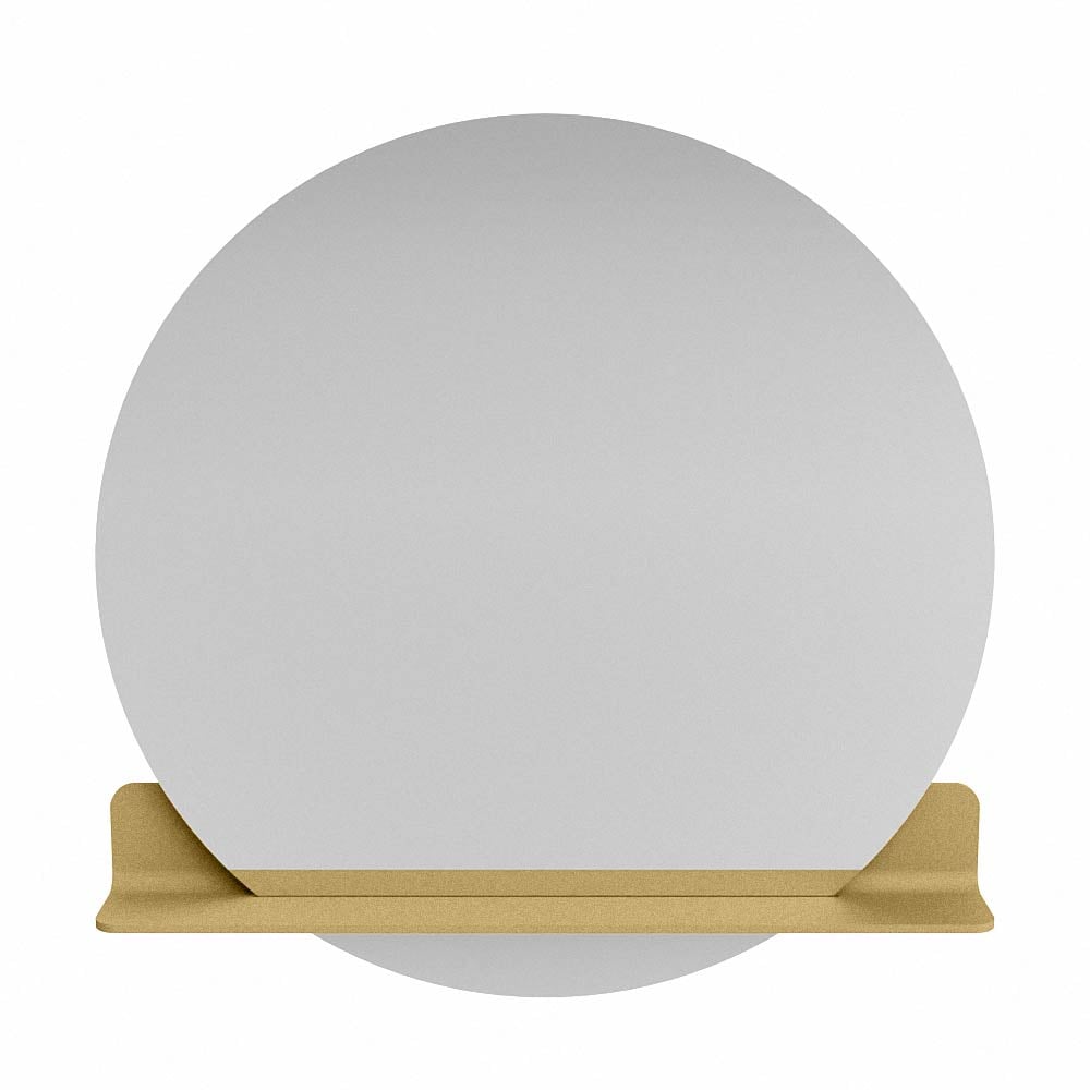Mondiaz Spot spiegel rond Ø90cm met planchet oro