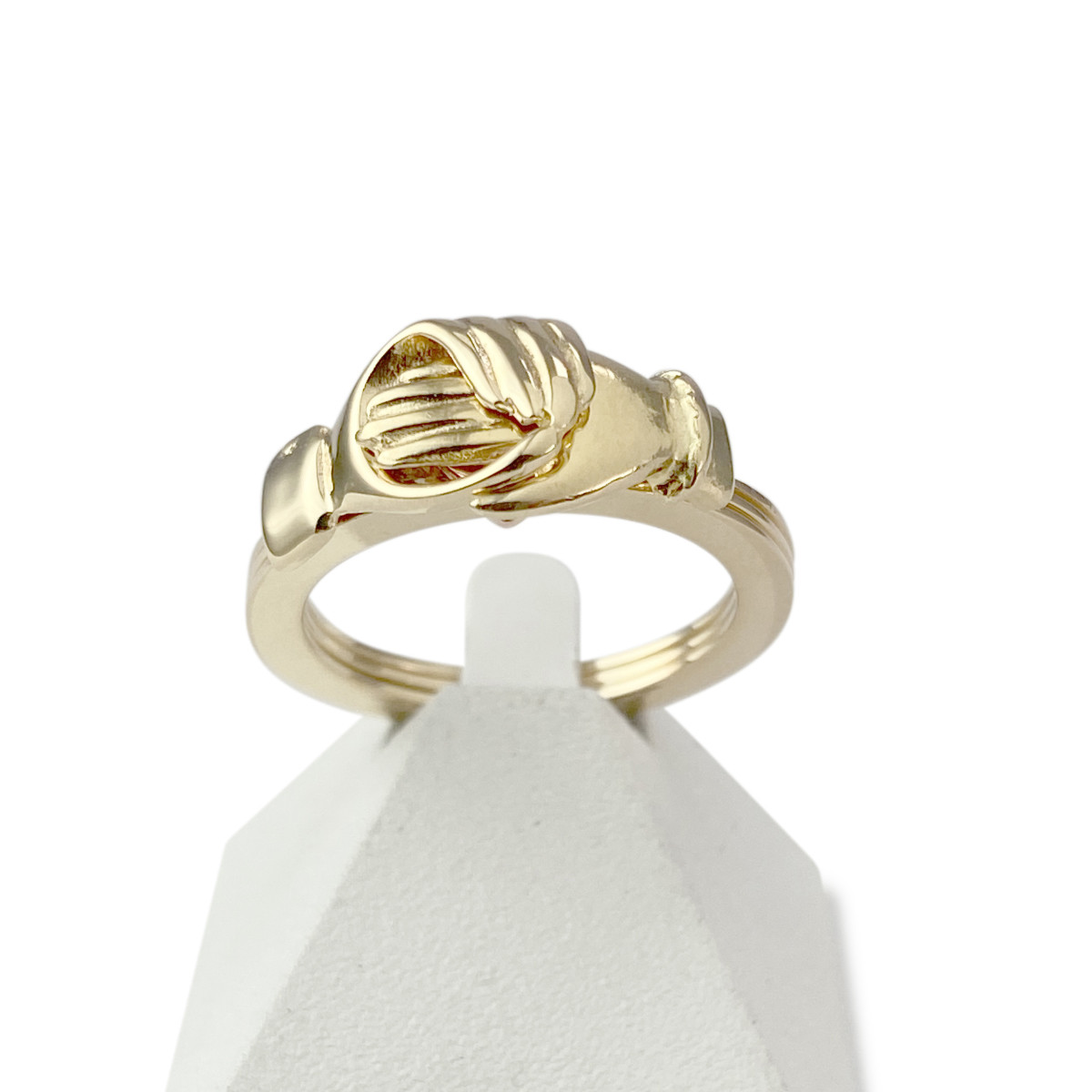 Bague serment d'amour d'occasion or 750 jaune