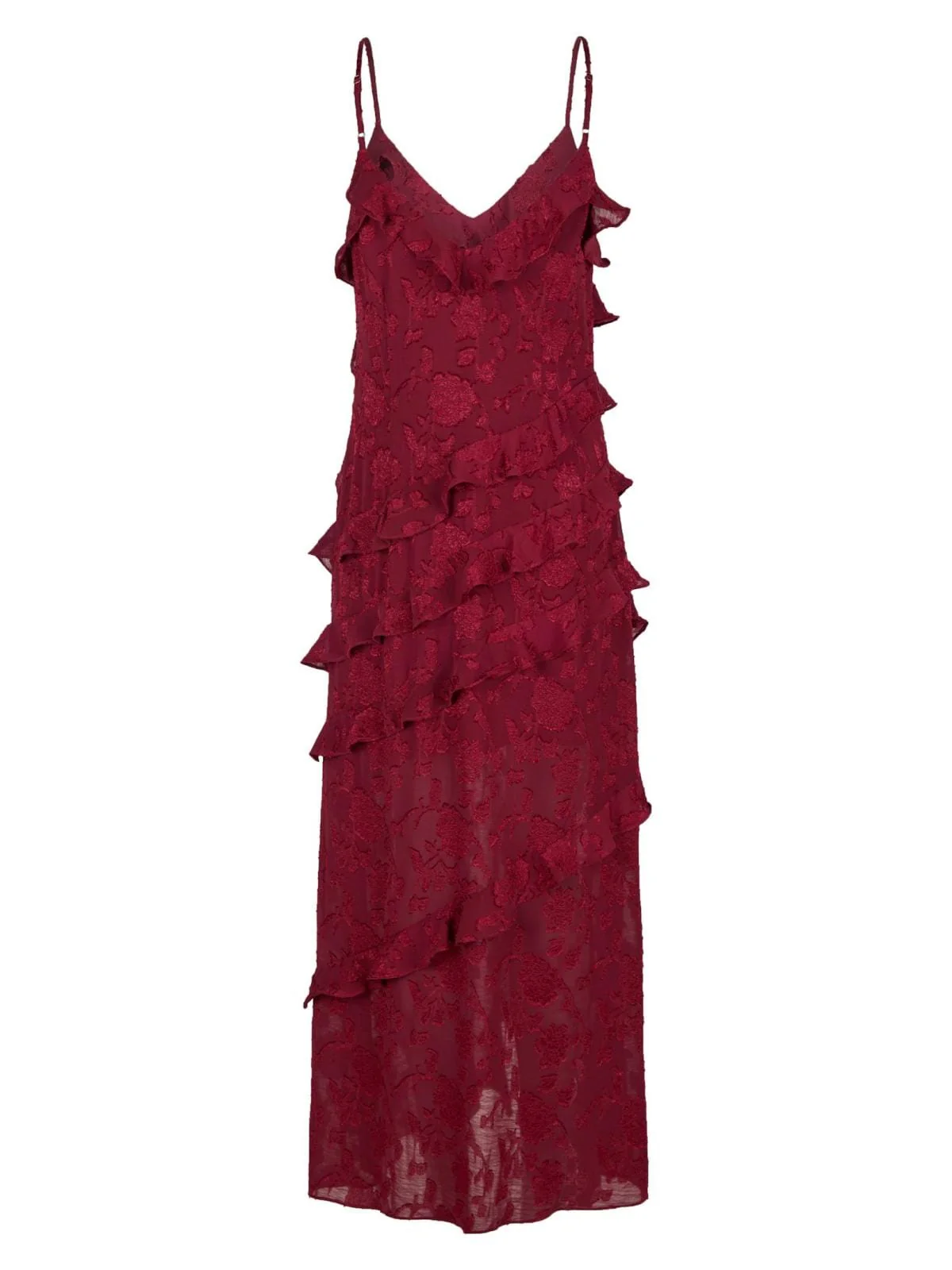 Neo Noir Palazzo Burnout Dress