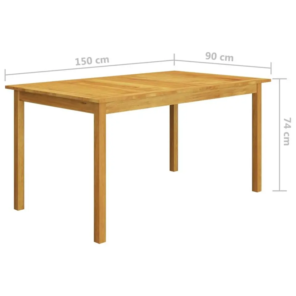 vidaXL - Tuinset - Grijs - Acaciahout - 5 stuks