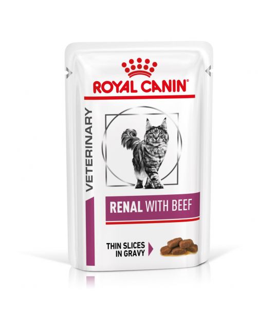 Royal Canin Veterinary Diet Renal Beef Wet - Kattenvoer - 85 g