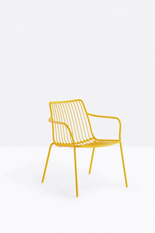 Pedrali Nolita fauteuil geel