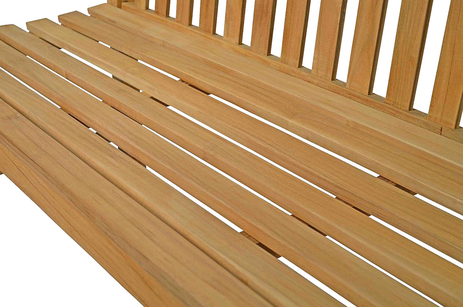 Teakhouten tuinbank, 2-zits, 110 cm, houten meubel, tuinbank voor terras, tuin, balkon, onbehandeld, massief, weerbestendig, hoogwaardige teakhouten bank.
