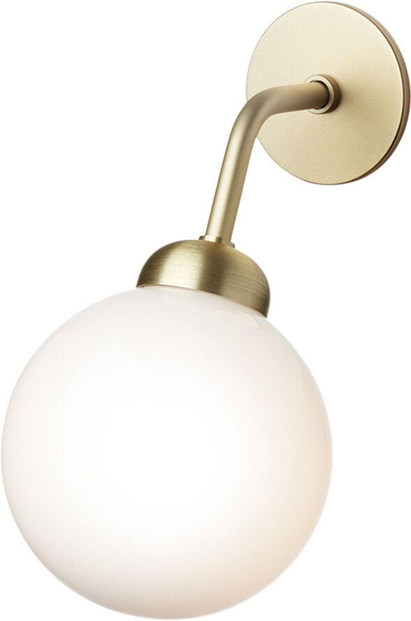 Nuura Apiales Wall Hard-wired, brushed brass / opal Brushed brass / opal