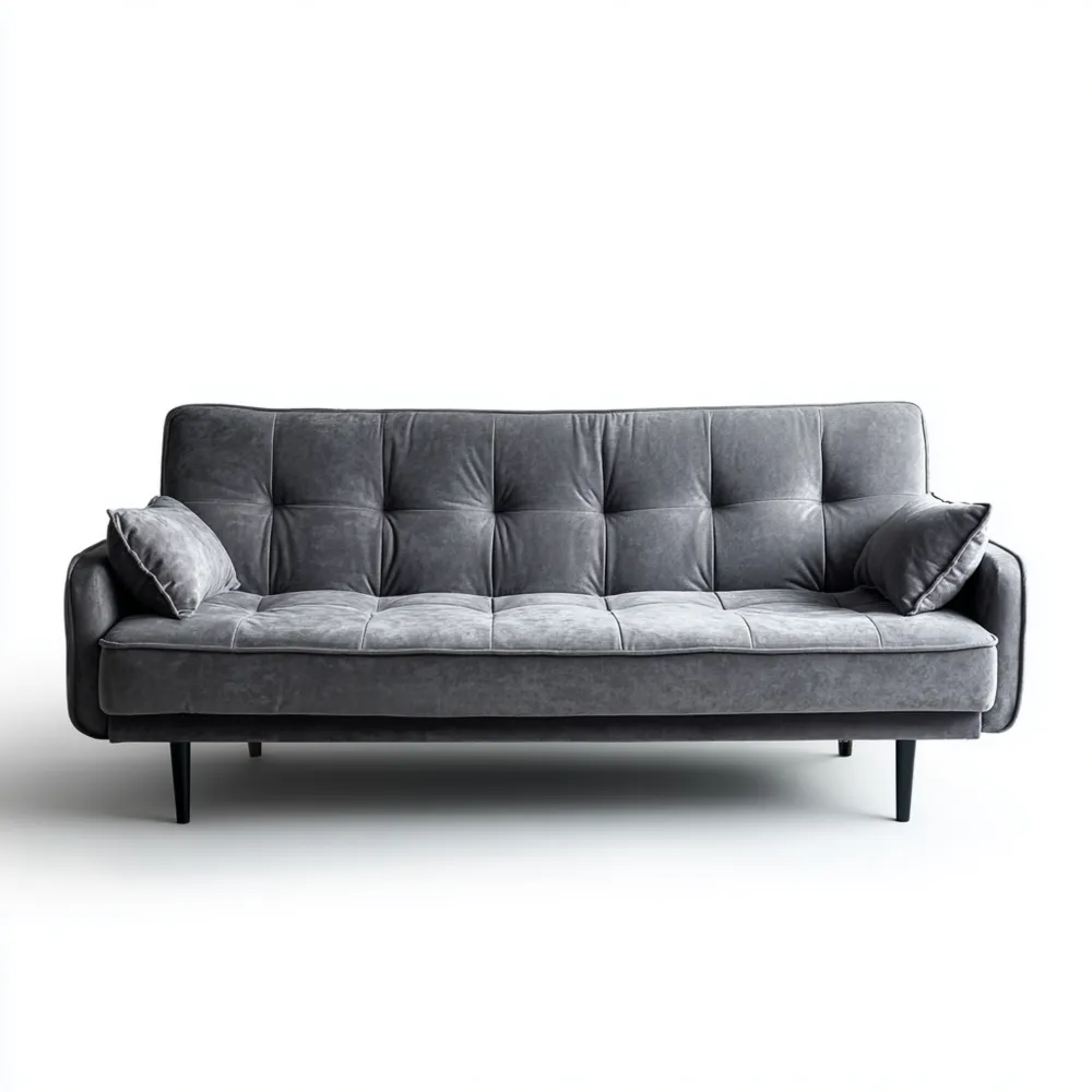 2-Sitzer-Sofa Samt 190x85x75 cm - Dunkelgrau - Modernes Design