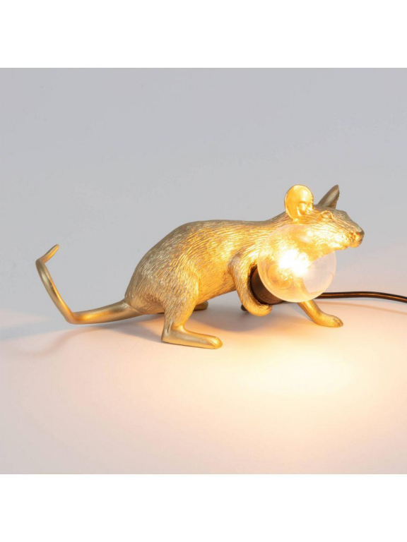 Seletti Mouse Lying Down tafellamp USB wit