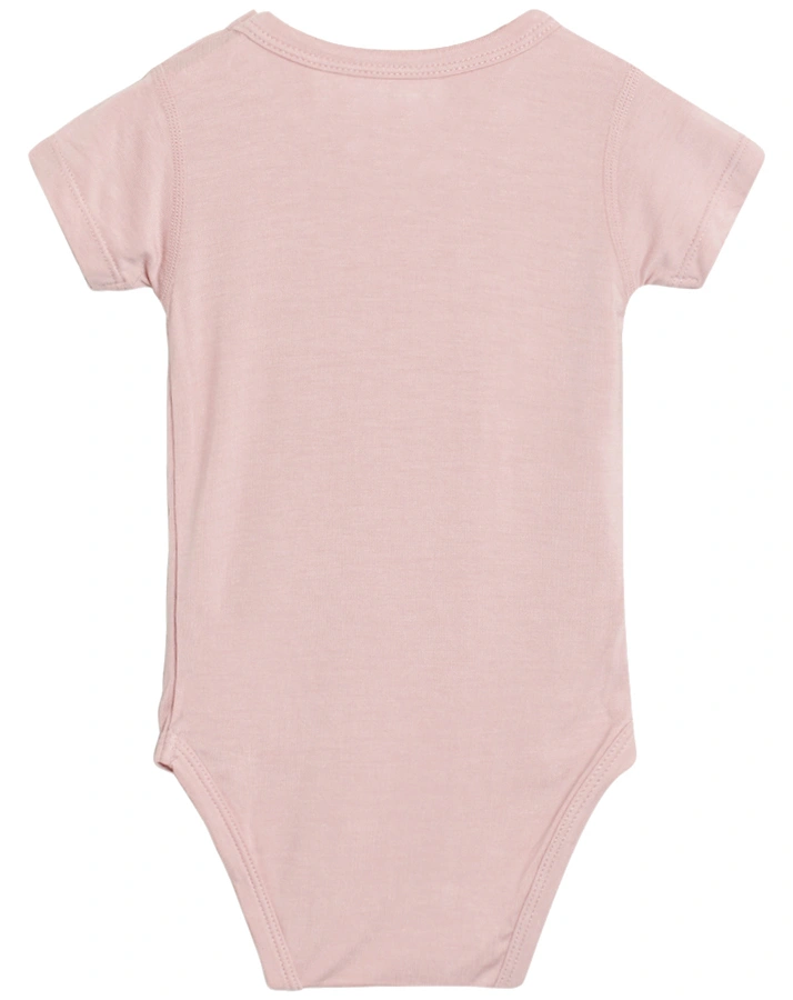 Kurzarm-Body BUE in dusty rose
