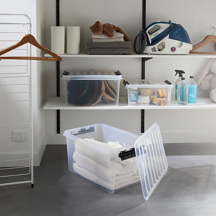 Boîte en plastique transparent Smartstore Classic 45L